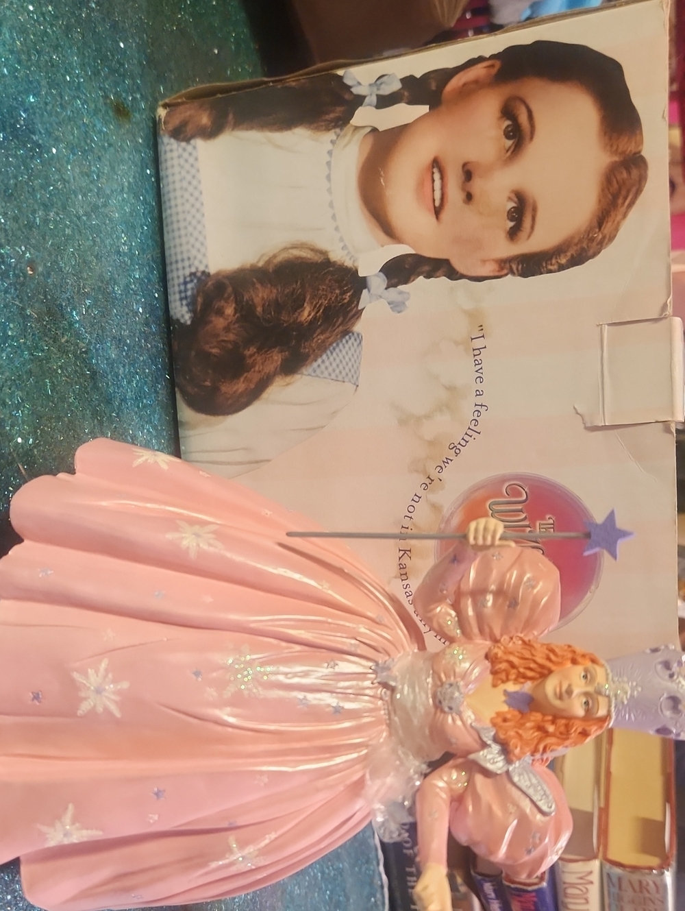 Pink Porcelain Fairy-Tale Princess Figurine with Scepter